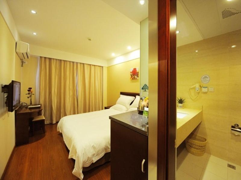 Greentree Inn Shanghai West Huaxia Road Metro Station Express Hotel Exterior foto