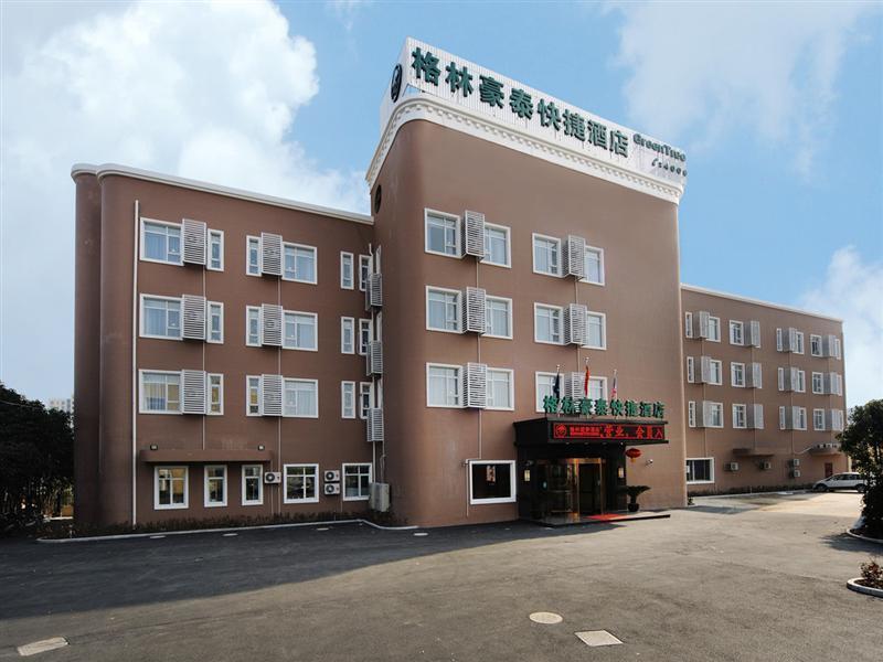 Greentree Inn Shanghai West Huaxia Road Metro Station Express Hotel Exterior foto